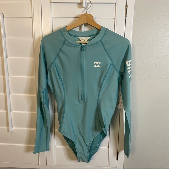 Billabong Swim Nwt Billabong Womens Beach Babe Blue Long Sleeve